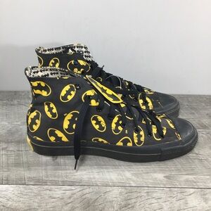 NOS New Old Stock Batman 80s CONVERSE Chucks All Star High Top Shoes Sneakers 10